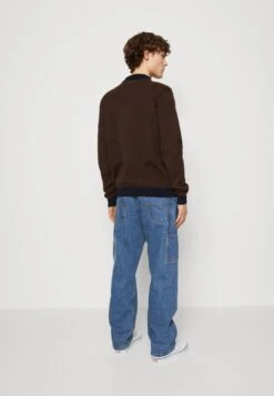 HUF Dimensions Zip - Cardigan - Chocolate -Stock X 0024f6d3cf1f4affb428753cb2d9c4ca