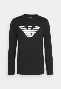 Emporio Armani Long Sleeved Top - Nero Aquila -Stock X 010d6044f7064f16a62be1e72bd7edae