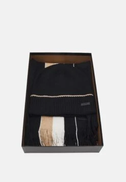 Boss Frizzante Unisex Set - Scarf - Black -Stock X 02664e90b4684f3884cf62e74ebd8fda