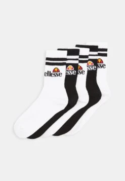 Ellesse Ralla Socks 5 Pack Unisex - Socks - White/Black