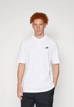 Nike Sportswear CLUB - Polo Shirt - White/black -Stock X 035146227cef4108a187c1623554101f