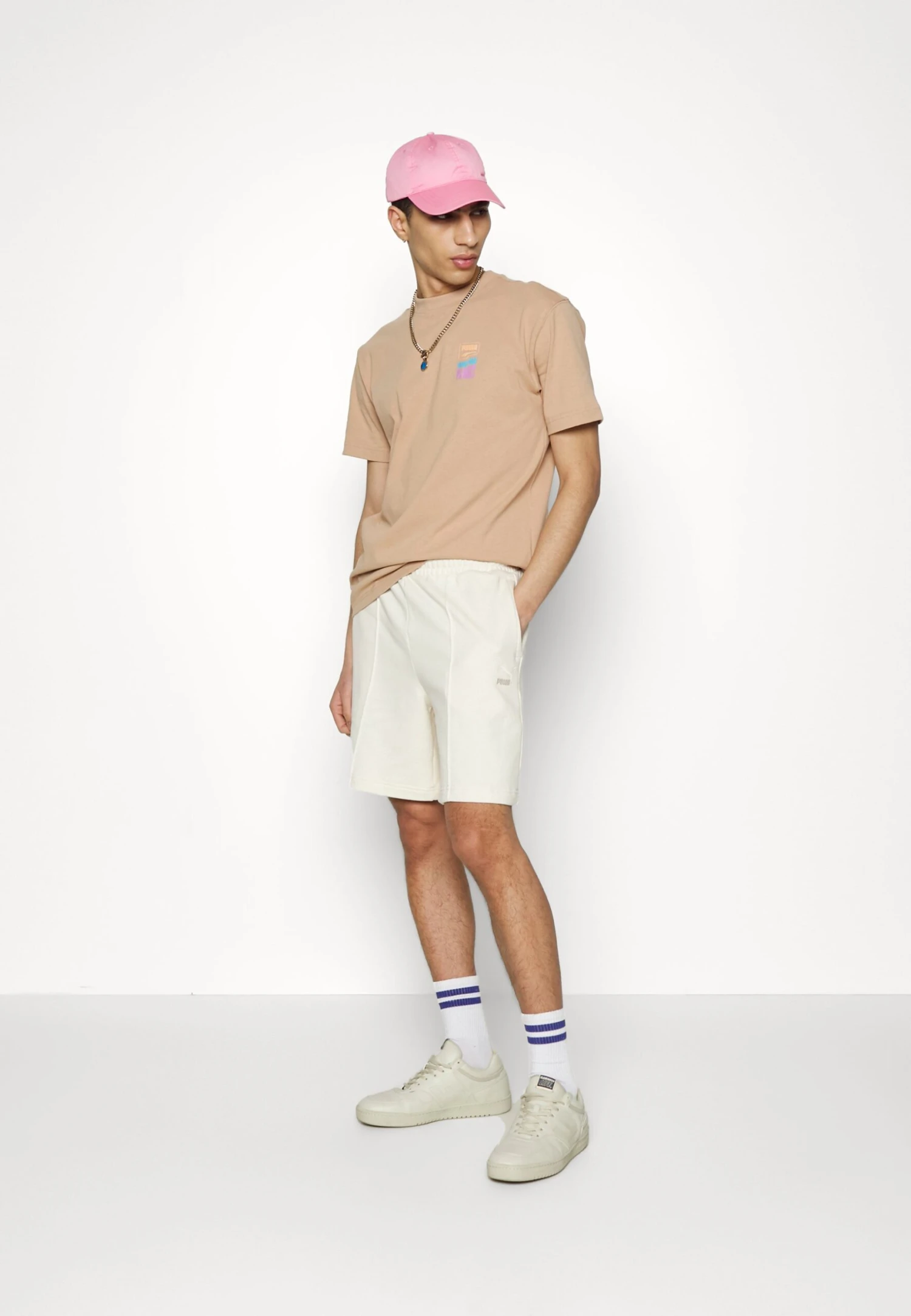 Puma Classics Pintuck- Shorts - Sand 7 Puma Classics Pintuck- Shorts - Sand - Image 5