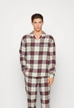 Abercrombie & Fitch Holiday Sleep- Pyjama Top - White Grounded