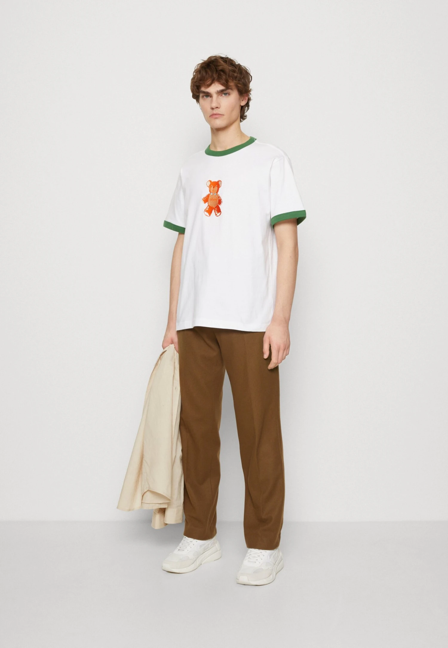 Obey Clothing Ted Ringer Tee Unisex - Print T-Shirt - White Multi 4 Obey Clothing Ted Ringer Tee Unisex - Print T-Shirt - White Multi - Image 2