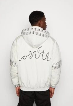 GRIMEY Unisex Snow Fox Jacket - Light Jacket - White -Stock X 051f73c08a8247749da043d9c3a70d2e