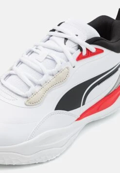 Puma Playmaker Pro Lo Plus - Basketball Shoes - White/Red -Stock X 055a1b4e4dfc49fc89f11aaa177657f2