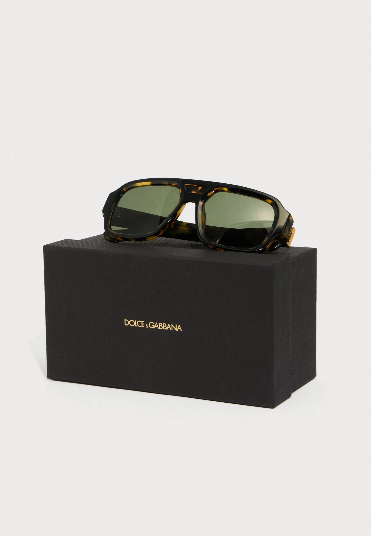 Dolce & Gabbana Sunglasses - Black/yellow Havana/dark Green 5 Dolce & Gabbana Sunglasses - Black/yellow Havana/dark Green - Image 3