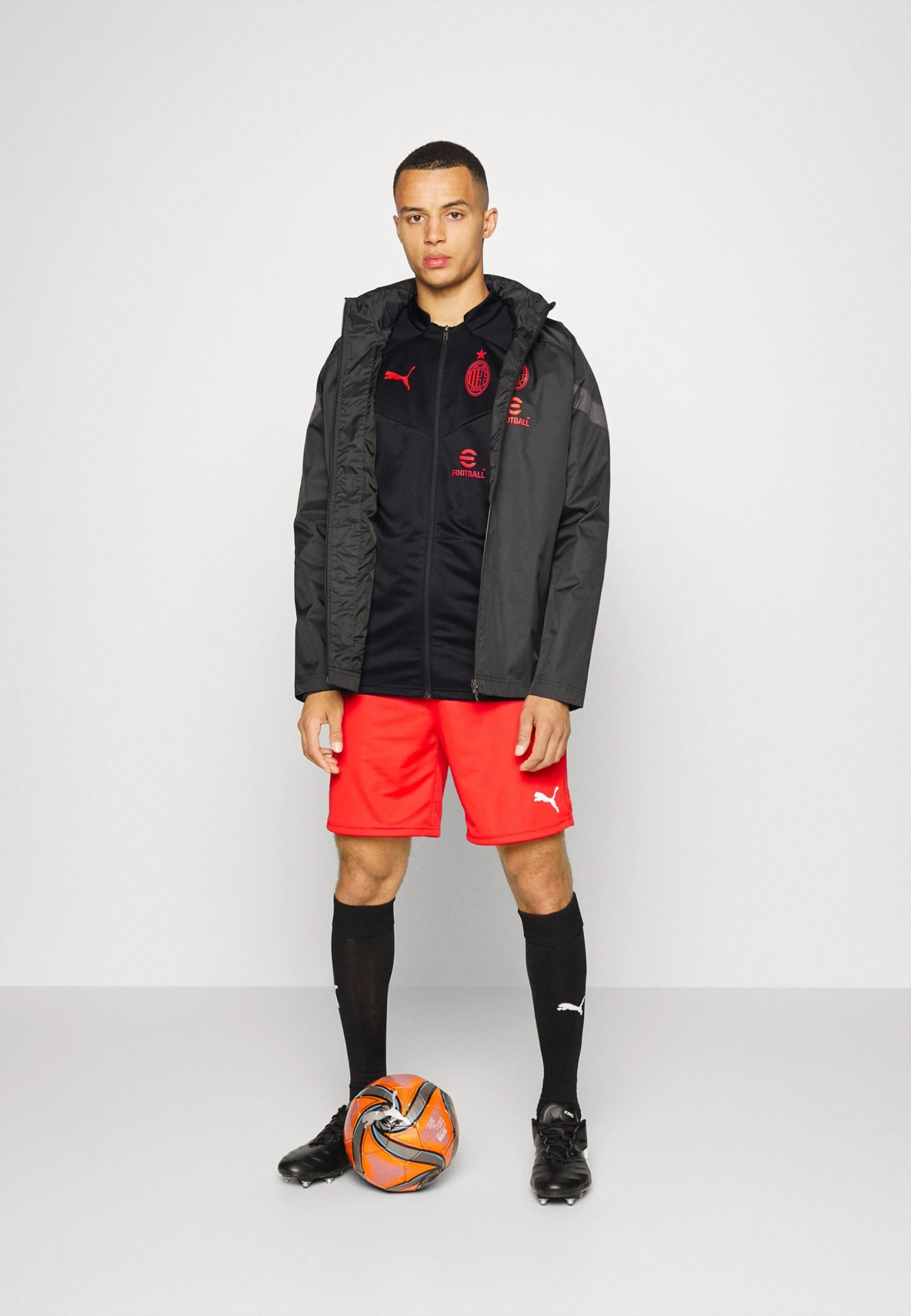 Puma Ac Milan Jacket - Training Jacket - Black/Asphalt 4 Puma Ac Milan Jacket - Training Jacket - Black/Asphalt - Image 2