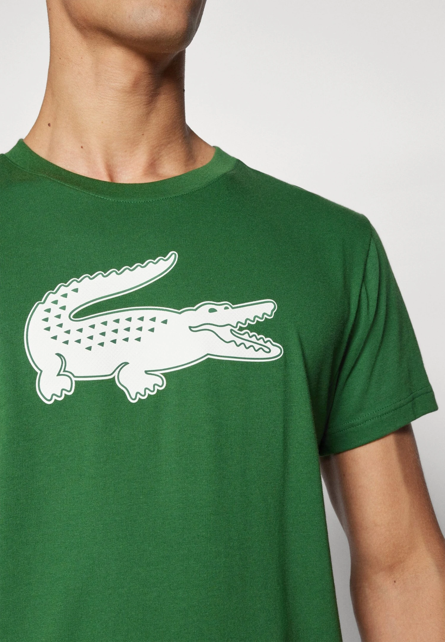 Lacoste Sport BIG LOGO - Sports T-shirt - Green/flour 8 Lacoste Sport BIG LOGO - Sports T-shirt - Green/flour - Image 6