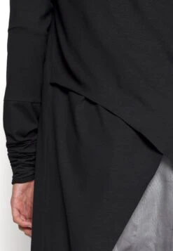 Elongated Layered Soft Cardigan - Cardigan - Black -Stock X 07a2ea9613734e12836ec22565751e33