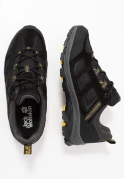 Jack Wolfskin Vojo 3 Texapore Low - Hiking Shoes - Black/Burly Yellow -Stock X 0830a1e0f833429382acca49d9fe815b