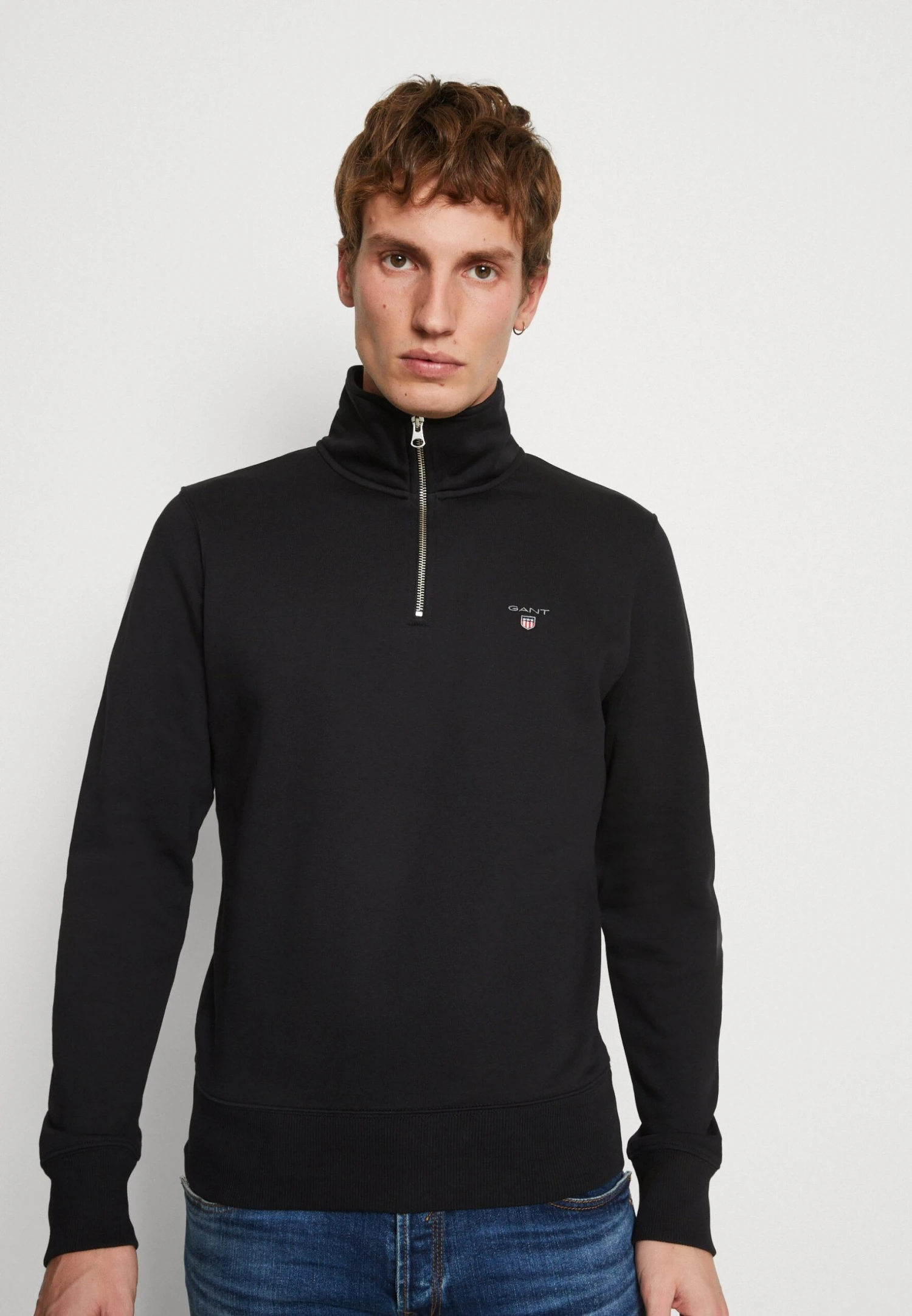 Gant Original Half Zip - Sweatshirt - Black 6 Gant Original Half Zip - Sweatshirt - Black - Image 4