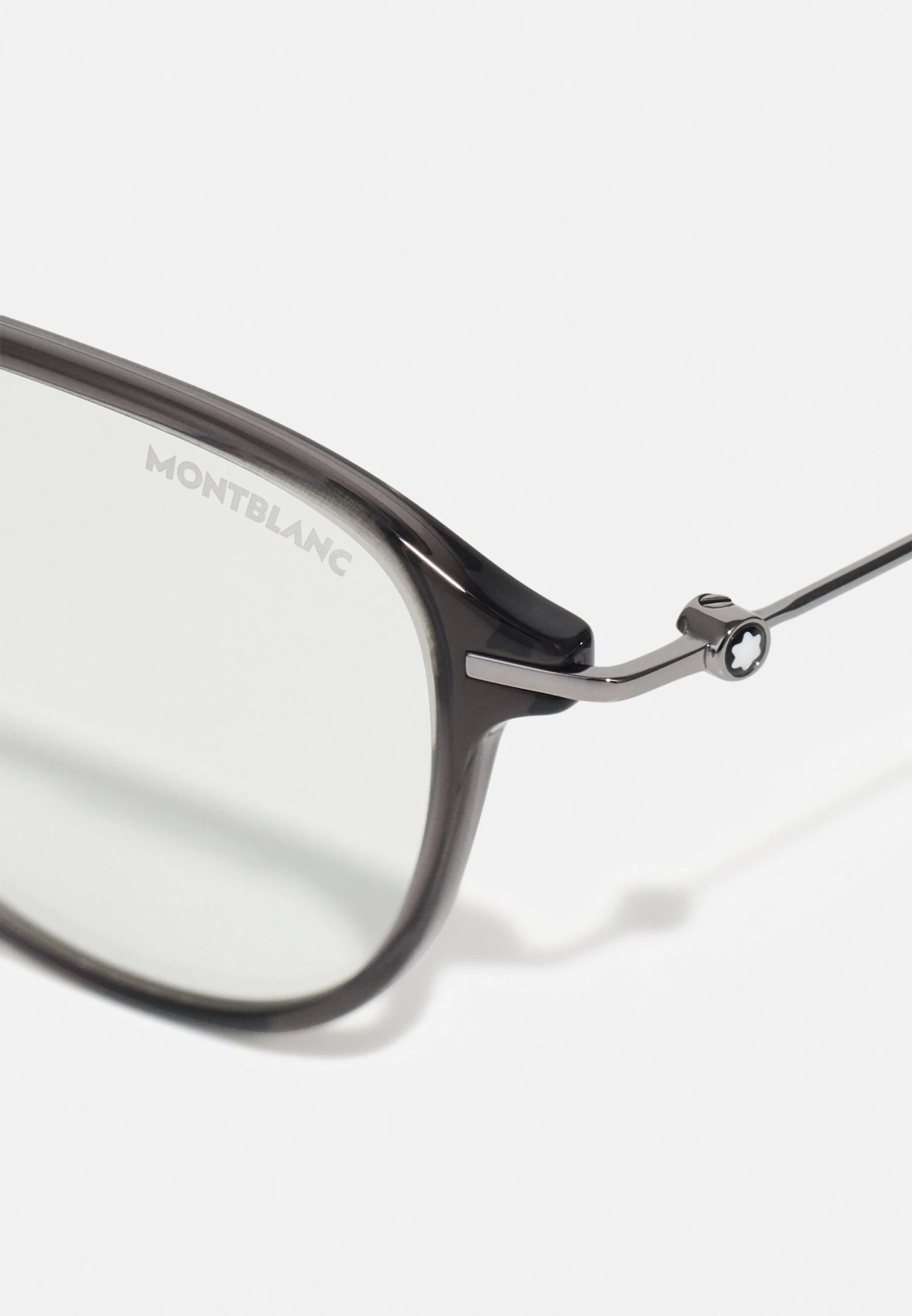 Mont Blanc Blue Light Glasses - Grey/Transparent 5 Mont Blanc Blue Light Glasses - Grey/Transparent - Image 3