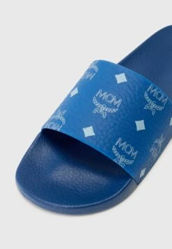 MCM Pool Slides - Blue Visetos -Stock X 09691bef2f9f4d32a560825b9287aa82
