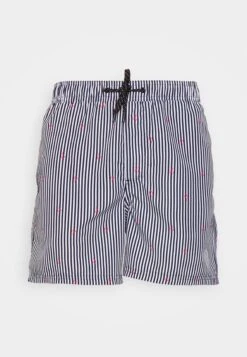 Jack & Jones Jpstfiji Jjswim Mini Stripe - Swimming Shorts - Navy Blazer