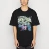 WEEKDAY Unisex Oversized Printed - Print T-Shirt - Black