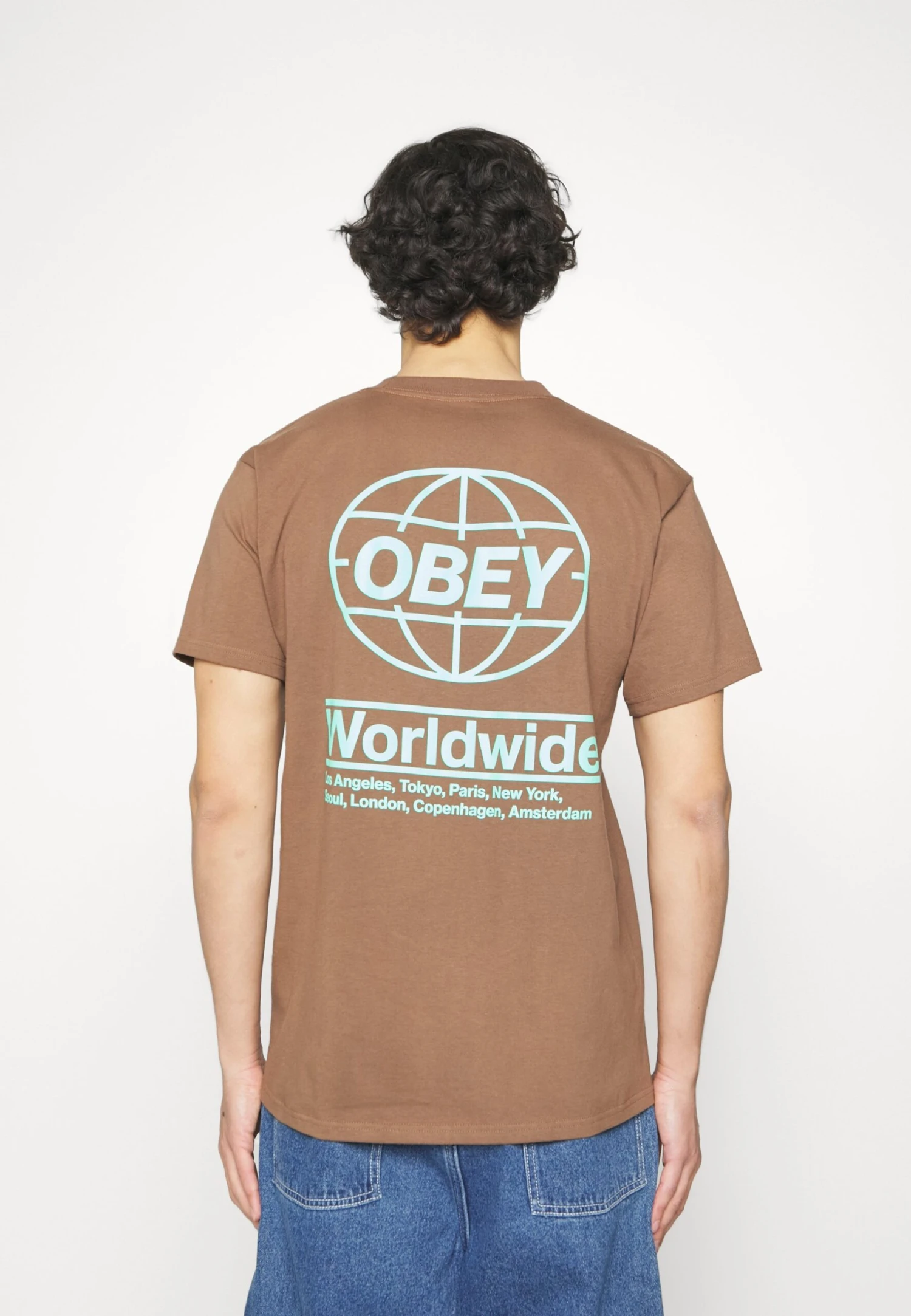 Obey Clothing Obey Global - Print T-Shirt - Silt 7 Obey Clothing Obey Global - Print T-Shirt - Silt - Image 5
