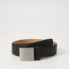 Calvin Klein PLAQUE BUCKLE - Belt - Black