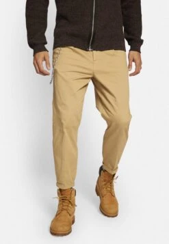 Redefined Rebel Lee Cropped Pants - Trousers - Travertine