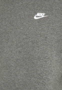 Nike Sportswear Club Crw Bb - Sweatshirt - Charcoal Heather/White -Stock X 0f660707259c4ebc988a14beee8513d3