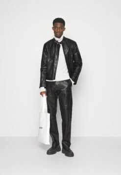 Tiger Of Sweden Hitt - Leather Jacket - Black -Stock X 0faef96bb575480bbcaa24fc7e55b715