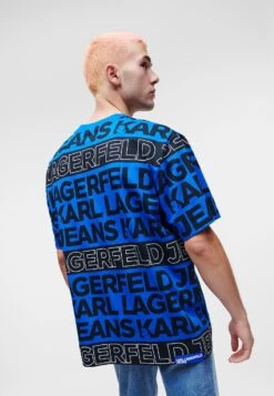 Karl Lagerfeld Jeans Klj Aop Sslv - Print T-Shirt - J Klj Blue/Black -Stock X 0fc93682103f4efbb2f2d216a471657a