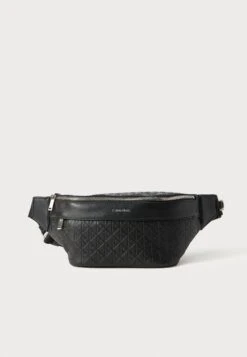 Calvin Klein EMBLEM EMBOSS WAISTBAG - Bum Bag - Black