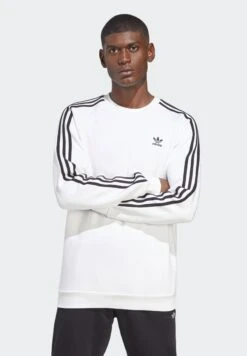 Adidas Originals 3-Stripes Crew - Sweatshirt - White