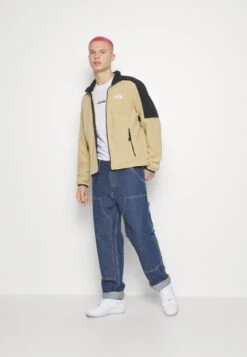 The North Face Fleece Jacket - Khaki Stone/Black -Stock X 106bb55d27b24b0a9a8d3614a8210b65