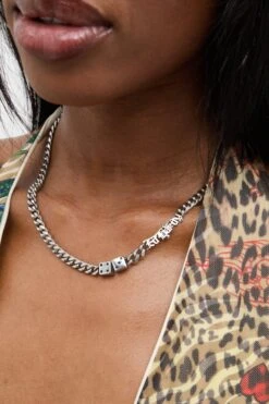 Ed Hardy DICE CHAIN NECKLACE UNISEX - Necklace - Silver-coloured -Stock X 111968d36a8346969cc13ed0d4b872f2