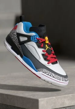 Jordan SPIZIKE SE - Trainers - Neutral Grey/varsity Maize/surf Blue/dark Shadow/varsity Red/black