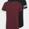 Jcozdouble Stripe Tee 2 Pack - Print T-Shirt - Black/Port Royale -Stock X 138fdf1eb4974ff29213ce7154064e85