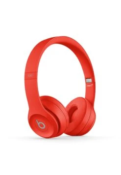 Beats Solo3 Wireless Headphones- Headphones - Red