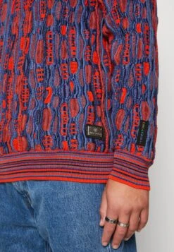 CARLO COLUCCI Rundhals Unisex - Jumper - Royal/Orange -Stock X 147cb88a3a62464a92c8b5da5ff95d12