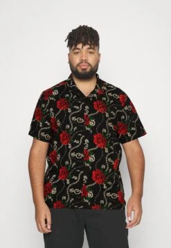 BRAVE SOUL Shirt - Black//Multi Print