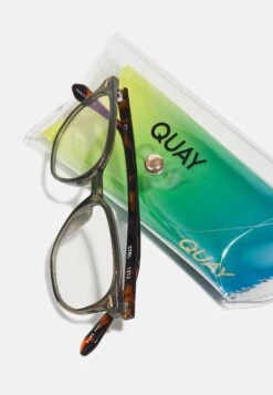 QUAY AUSTRALIA Blue Light - Blue Light Glasses - Green Tortoise/Clear -Stock X 153c111980d9468ebe970afc807eb478
