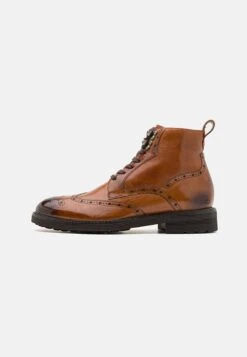 MELVIN & HAMILTON TREVOR 34 - Lace-up Ankle Boots - Crust Wood/dark Brown/rich Tan