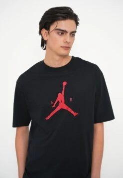 Jordan JUMPMAN TEE - Print T-shirt - Black/gym Red -Stock X 16c6cd71388747bb8a17924ca0b4f74f