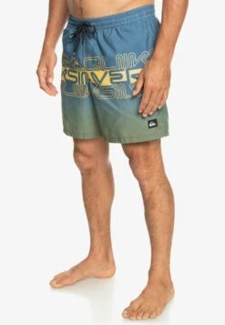 Quiksilver Everyday Wordblock Volley 17 - Swimming Shorts - Bering Sea -Stock X 171a3f90f1bc4181b991972ca940d59f