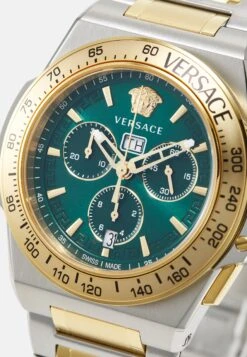 Versace GRECA RACT.CHR (WC-7H) - Chronograph Watch - Two-tone/green -Stock X 177fe6e2caf6445187c7c5ecec4d6bfe