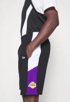 NEW ERA Los Angeles Lakers Nba Side Panel Shorts - Sports Shorts - Black -Stock X 18d92a64207e4dbf98fd0a4e9f965365