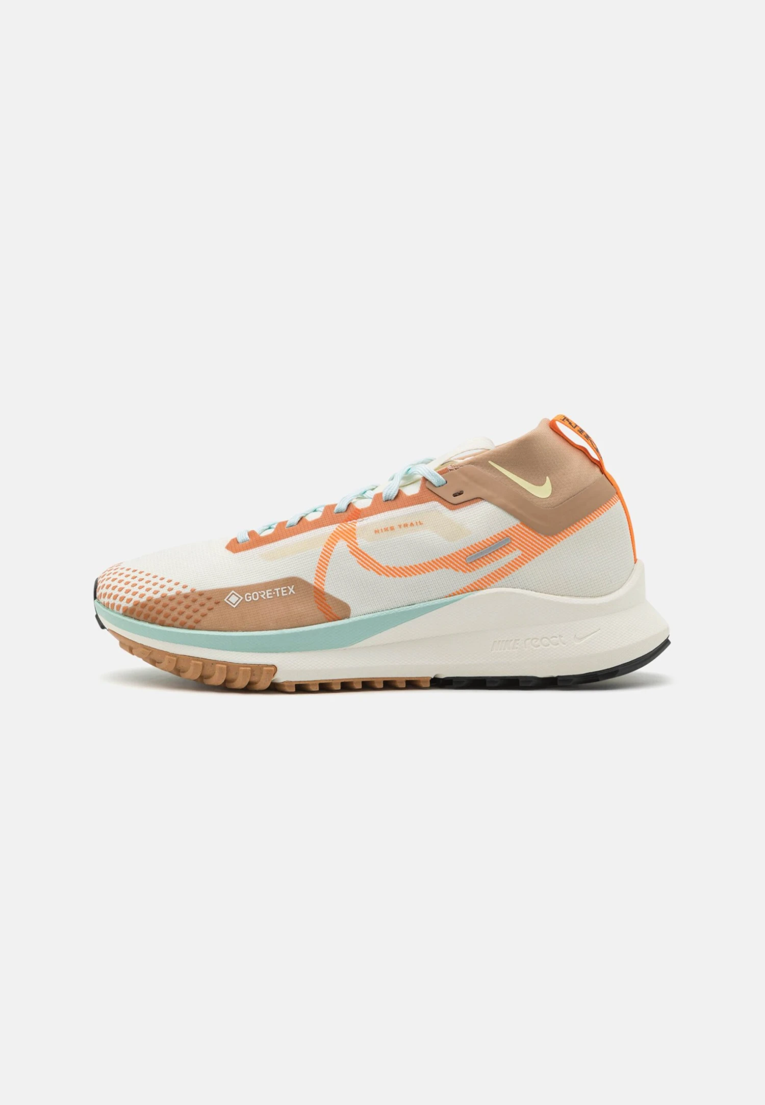 Nike Performance React Pegasus 4 Gtx Unisex - Trail Running Shoes - Pale Ivory/Bright Mandarin/Sail/Jade Ice/Black/Amber Brown 3 Nike Performance React Pegasus 4 Gtx Unisex - Trail Running Shoes - Pale Ivory/Bright Mandarin/Sail/Jade Ice/Black/Amber Brown