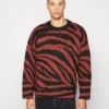 WEEKDAY Unisex Teo Graphic Sweater - Jumper - Wine Red/Black -Stock X 1907e8d02551416a9321fe58a9036c1d