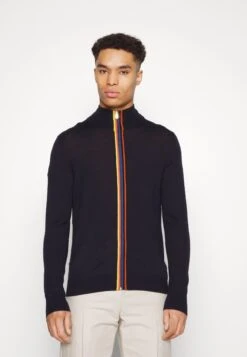 PAUL SMITH Cardigan Zip Thru - Cardigan - Dark Blue -Stock X 199edc38e4af4cdf980aef5f6eec4ad6