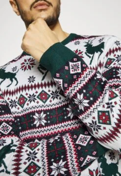 Lindbergh Christmas - Jumper - White -Stock X 1a30ce2d767a4ef3991a16ad4b8c9ea7