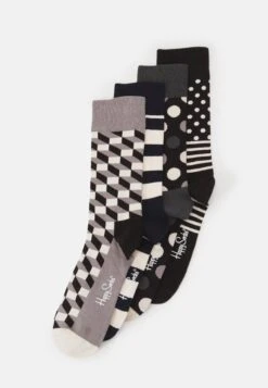 Happy Socks Classic Gift Set Unisex 4 Pack - Socks - Black