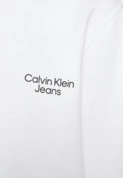 Calvin Klein Jeans Flower Logo Relaxed Crew Neck - Sweatshirt - Bright White -Stock X 1b44131846884170909b16edc637ae83