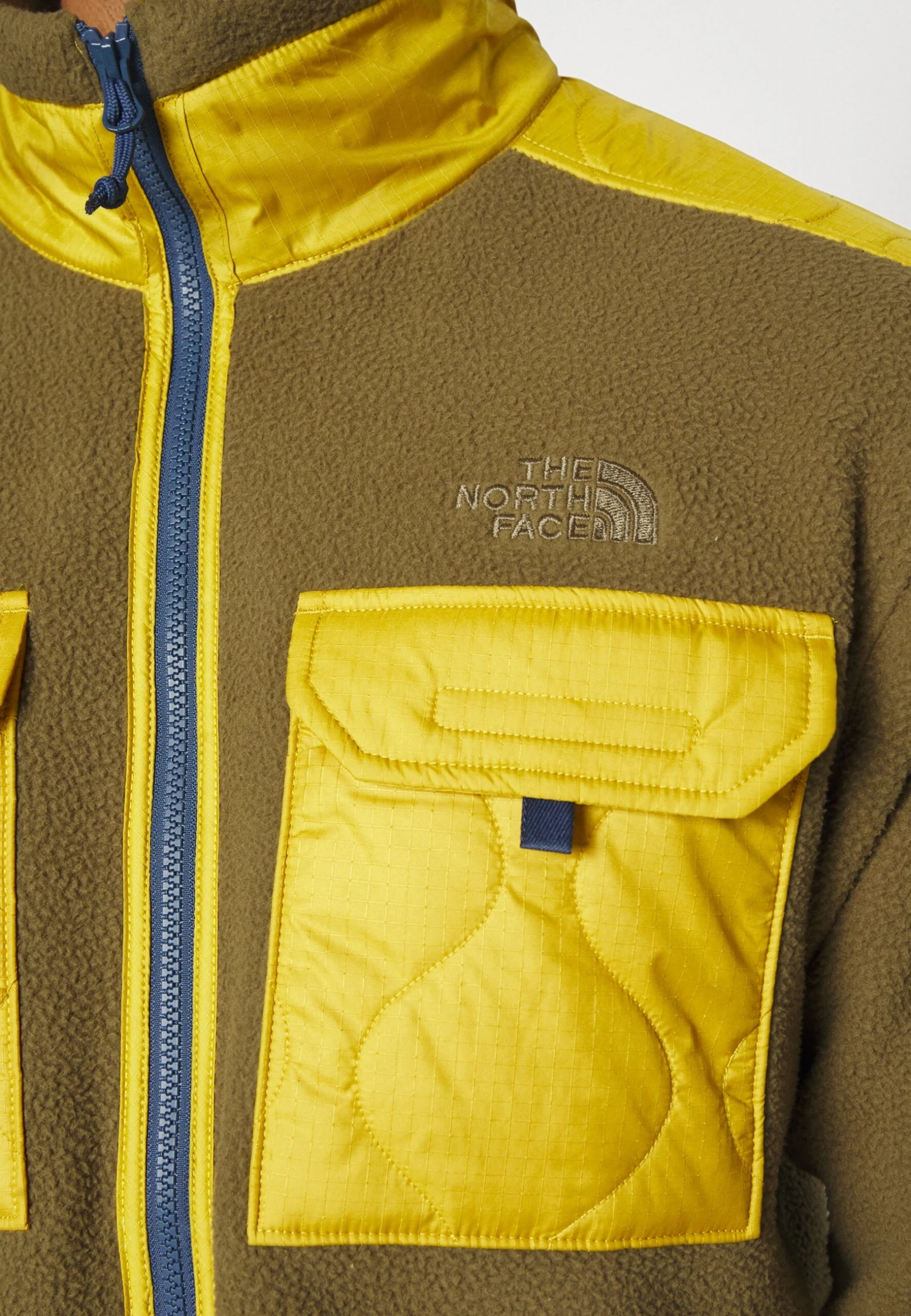 The North Face Royal Arch Jacket - Fleece Jacket - Military Olive/Mineral Gold/Shady Blue 6 The North Face Royal Arch Jacket - Fleece Jacket - Military Olive/Mineral Gold/Shady Blue - Image 4