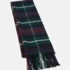 100% Cashmere Tartan Scarf - Scarf - Green/Multi-Coloured