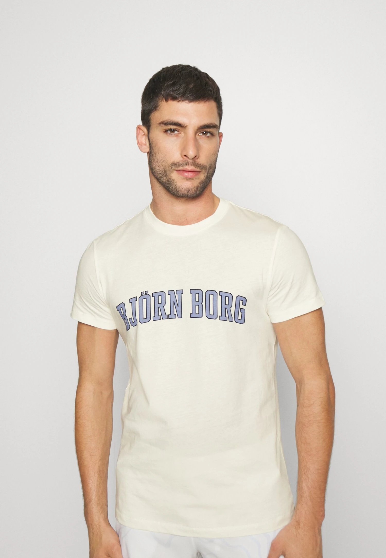 BJØRN BORG Essential Shirt - Print T-Shirt - Cannoli Cream 6 BJØRN BORG Essential Shirt - Print T-Shirt - Cannoli Cream - Image 4